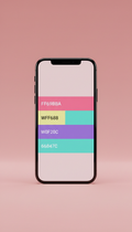 Mobile App UI With Candy Icons